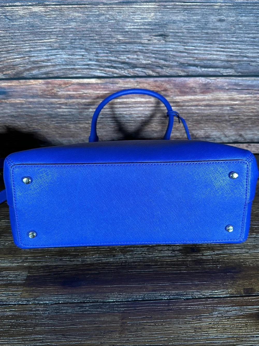 kate spade Cameron Street Margot Cobalt Blue Leather Satchel with strap!